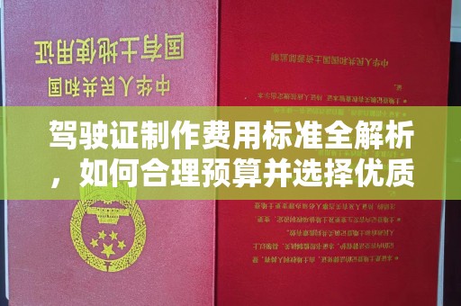 焉耆驾驶证制作费用标准全解析，如何合理预算并选择优质服务？